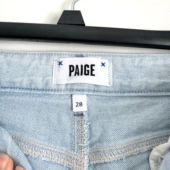 PAIGE Sarah Straight Ankle Jeans - Crash Destructed Wash | Size 28 - Picture 5 of 9